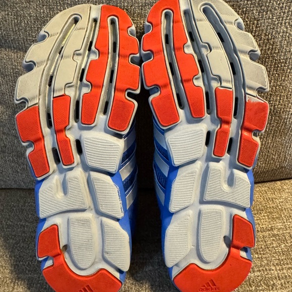 Adidas Adipure Crazy Quick tech fit Men's Blue and Orange Athletic Shoes Size 9 - Picture 7 of 8